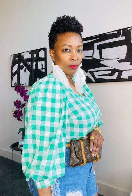 Check Mate Peplum Top – The Rags Boutique